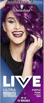 Teinture capillaire violette semi-permanente vibrante schwarzkopf qui dure jusqu'à 15 lavages, punk purple 094 de life ultra bright ou pastel. Shopping en ligne au Sénégal ? Pensez Diaytar !