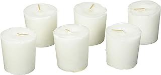 Bougies parfumées aroma naturals blanc, patchouli et encens, méditation, 6 pièces