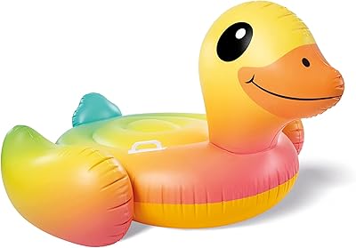 Jouet à chevaucher gonflable canard intex, 58" x 58" x 32