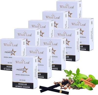 Cigarettes à fumée à base de plantes white leaf premium 100 %
