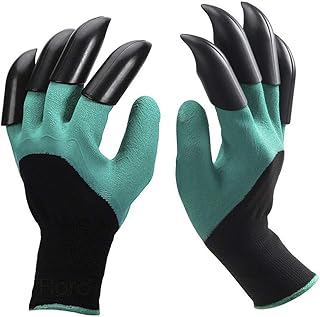 1 paire de gants de jardin avec griffes pour creuser désherber semer tailler