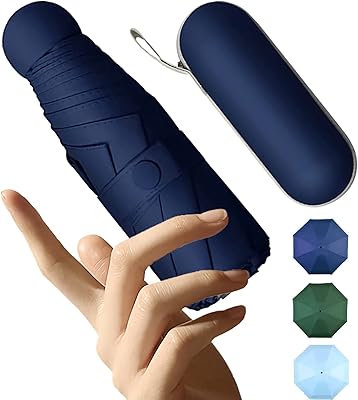 Mini parapluie soleil et pluie petit de voyage pliant coupe-vent léger portable kastwave