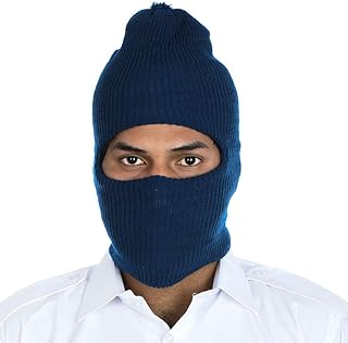 Casquette en laine ams pour homme (cagoule 2_bleu_taille unique), bleu, taille unique, bleu