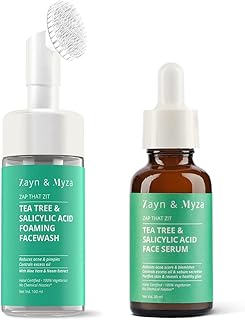 Nettoyant moussant pour le visage à l'huile d'arbre à thé et à l'acide