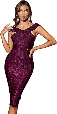 Robes ingvy, robe midi femme élégante cérémonie bal bandage robe designer robe