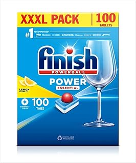 Comprimés pour lave-vaisselle finish all-in-one powerball xxxl, parfum citron, 100 comprimés