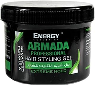 Gel coiffant armada energy cosmetics - tenue extrême, 500 ml