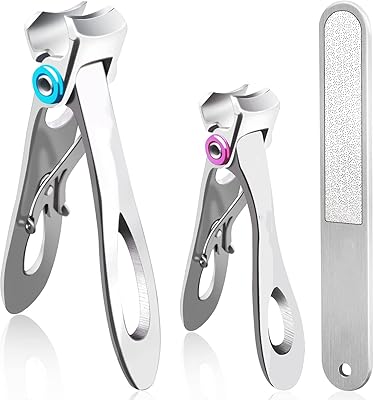 Coupe-ongles pour ongles épais coupe-ongles à trou extra large durs grand en acier