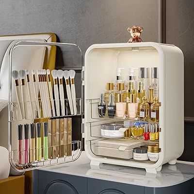 Dusala boîte de rangement de cosmétiques légère de luxe, grande capacité, commode