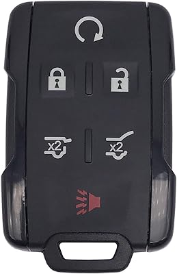 Couvercle de clé de voiture intelligent pour chevrolet tahoe suburban/gmc yukon m3n-32337100, télécommande