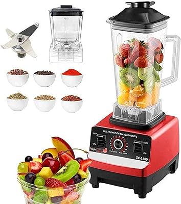 Mélangeur robuste silvercrest 4 500 w de qualité commerciale avec 2 pots
