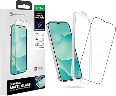 Amazing thing protecteur d'écran antireflet pour iphone 14 pro max (67 pouces)