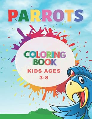 Livre de coloriage de perroquets pour enfants de moins de 9 ans