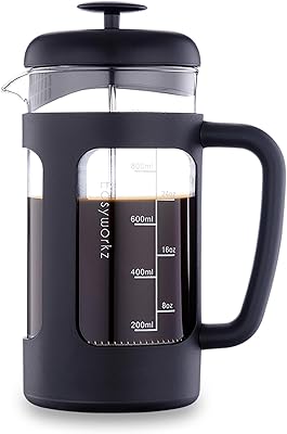 Machine à café et à thé à pression française facilitée, capacité 1000 ml