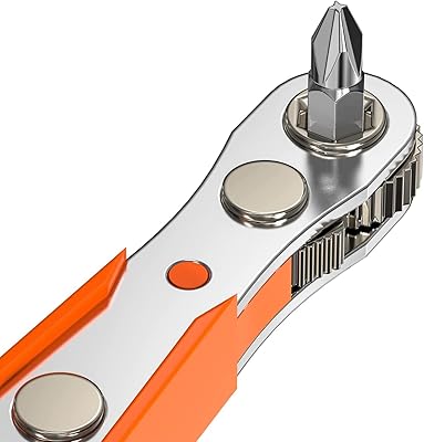 Tournevis magnétique à angle droit siusi pour espaces difficiles mini clé