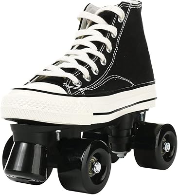 Chaussures de patins à roues alignées réglables à 4 roues pour adultes, enfants