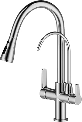 Robinets de cuisine onisbeli 3 façons de filtrer l'eau pure extractible pivotant