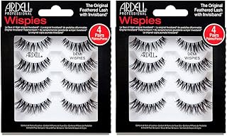 Faux cils noirs ardell demi wispies, améliore le maquillage des yeux, cils