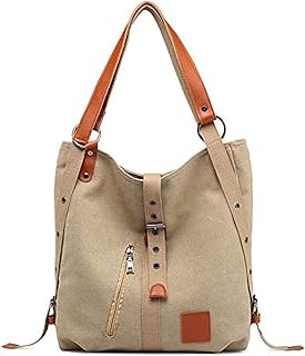 Sac à main en toile pour femme sac bandoulière décontracté d'école