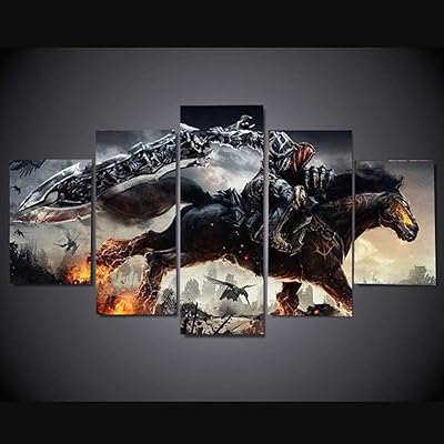 5 pièces dark siders impressions sur toile photos d'art mural