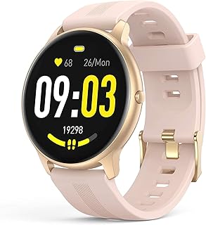 Montre intelligente rocksteam pour femmes, montre intelligente pour téléphones android et ios, moniteur