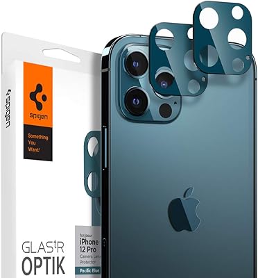 Protecteur d'écran spigen glaster optic et objectif d'appareil photo [pack de 2] conçu