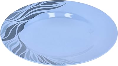 Assiette plate en mélamine royalford 8" - bleu