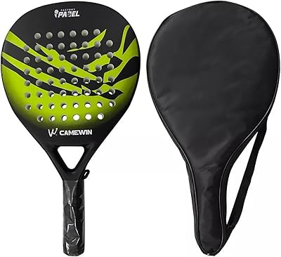 Raquette de paddle-tennis en fibre de carbone raquette de paddle-tennis professionnelle avec sac