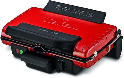 Tefal ultra small grill, 1 700 watts, rouge, gc302528, garantie 1 an