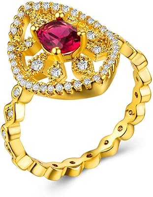 Bague mode femme en or 18 carats et zircon -9