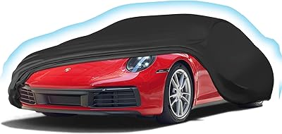 Bâche de voiture pour porsche 911 carrera (série 996/997) 1998-2022, housse de voiture imperméable toutes saisons, résistante au vent, à la neige, à la pluie, au soleil et aux uv, housses de voiture extérieures et extérieures, noire. Diaytar : Là où commence votre expérience shopping idéale