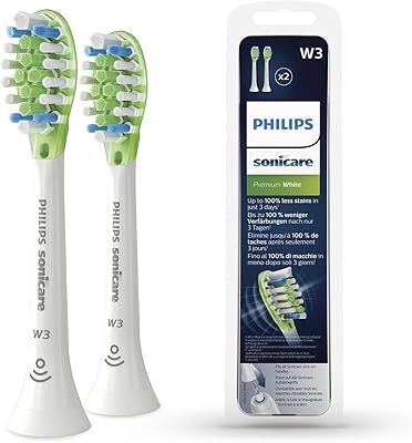 Têtes de brosse de rechange philips sonicare brushsync premium white, blanches, hx9062/17, paquet