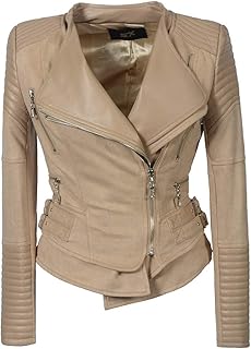 Vestes en cuir suédé pour femmes, manches longues, fermeture éclair oblique, manteau de motard court. Diaytar : Où chaque achat est une victoire pour votre budget