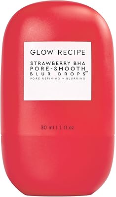 Glow recipe strawberry bha pore-smooth blur drops sans silicone