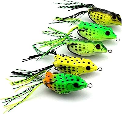 Ensemble de leurres grenouille artificiels colorés, 5 pièces, 18,9 g