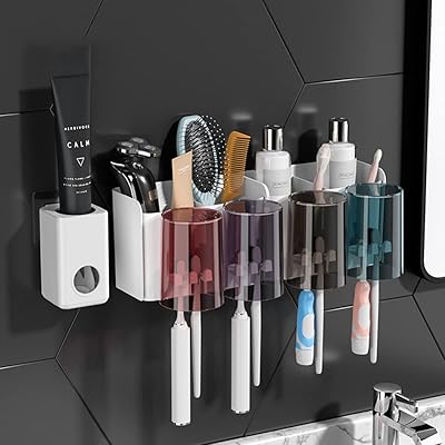 Porte-brosse à dents de salle de bain ibama - supports de rangement
