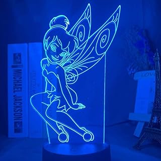 Lampe de nuit led illusion 3d en forme de cloche féerique pour décoration