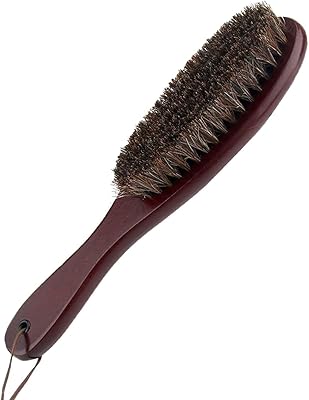 Brosse en bois lefglic avec dépoussiéreur en poils de cheval doux pour vêtements, costumes, manteaux, chaussures, vestes, meubles, poils de voiture et d'animaux. Diaytar : Parce que bien acheter, c'est économiser