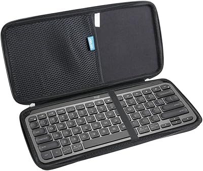 Étui de voyage rigide enleo pour clavier lumineux sans fil minimaliste logitech mx