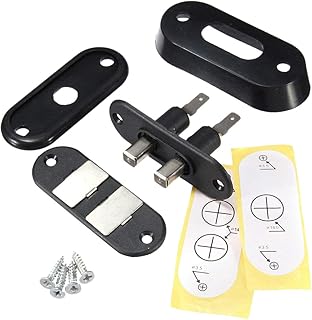 Interrupteur de contact de porte coulissante noir dmuniz pour alarme de fourgon, verrouillage