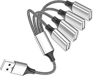 Câble d'extension usb videoto 4, rallonge usb 1 mâle vers 4 femelles, double