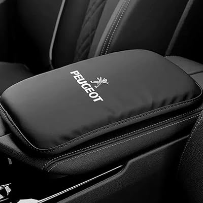 Oreiller de boîte d'accoudoir de voiture en cuir pour peugeot 206 207 208