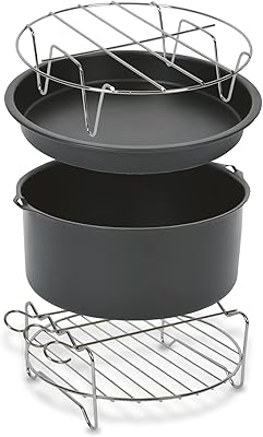 Tefal easy fry xl ensemble d'accessoires 4 pièces, rouleaux à gâteau, plateau à