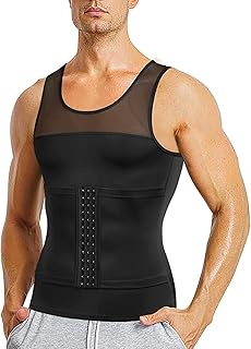 Chemise de compression pour hommes gilet amincissant débardeur débardeur de contrôle du ventre