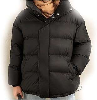 Meiiseoseo manteau femme manteaux d'hiver femmes blanc canard doudoune col montant vestes