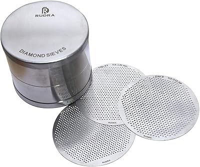 Rudra 43 plaques tamis en titane 66 mm tri argent avec demi-chiffres