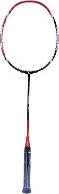 Raquette de badminton apacs black s9 edge. avec cordage bg 65