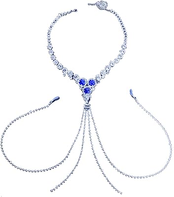 Kallo strass soutien-gorge corps chaîne bijoux cristal corps chaîne collier de luxe strass