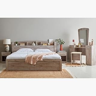 Home box kent ensemble de chambre à coucher king 6 pièces, taille 100