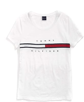 Tommy hilfiger t-shirt femme avec boutons magnétiques rayés m